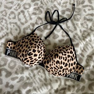 ✨ VS PINK LEOPARD PRINT SWIM TOP ✨
